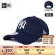 NEW ERA紐亦華MLB棒球帽秋冬刺繡麥爾登呢彎檐硬頂毛呢帽940 60292504-藏青色 麥爾登呢