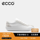 愛步（ECCO）夏季牛皮平底休閑德訓(xùn)板鞋 柔酷零點(diǎn)男鞋537754 白色40