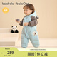 巴拉巴拉balaOne童裝兒童羽絨服連體衣2025冬裝哈衣爬服萌趣208425120204