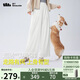 蕉下（beneunder）透氣闊腿褲AS21124防曬褲女夏顯瘦休閑長褲霜奶白L