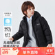 雪中飛【壓膠工藝】兒童羽絨服男女童秋冬季輕薄保暖外套黑色170