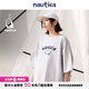 nautica white sail白帆×CityBoy 日系休閑無(wú)性別經(jīng)典笑臉多巴胺短袖T恤TW5101 灰色4PB L