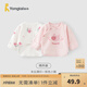 童泰新生兒半背衣嬰兒衣服四季0-3個(gè)月初生寶寶純棉上衣和尚服2件裝 萌趣小豬(精梳純棉) 52 碼(建議0-2個(gè)月身高50-55cm)