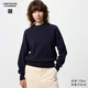優(yōu)衣庫合作款/女裝柔軟綿羊毛半高領(lǐng)針織衫/毛衣480026 69 藏青色 S /155/80A