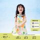 巴拉巴拉女童連衣裙寶寶童裝2024夏季兒童無袖裙子小清新印花208224111012