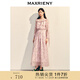 MAXRIENY粉彩百合連衣裙收腰x型2025春季新款氛圍感淺藕色長(zhǎng)裙 淺藕粉 M