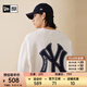 NEW ERA紐亦華MLB長(cháng)袖衛衣男女同款加絨NY印花潮流套頭衫 13781153-白色 紐約洋基隊 L