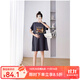 婧麒孕婦裝夏裝連衣裙時(shí)尚印花小熊t恤裙子短袖中長(cháng)款寬松孕婦裙