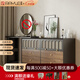 雷勒（rayle）實(shí)木梳妝臺斗柜一體2025新款床尾法式復古化妝桌轉角收納柜中古風(fēng)FYSZT斗柜妝臺160+120*40*85
