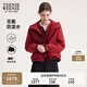 Teenie Weenie【雙棲彩殼】小熊女連帽外套25秋加絨兩件套戶外夾克 紅色 M