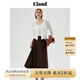 ELAND衣戀針織衫女純棉V領(lǐng)開衫舒適上衣2025秋季新款 EECKE37R02象牙白/白色(39)Ivory S 160
