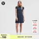 lululemon丨Pique 女士高爾夫珠地短袖休閑連衣裙 LW1FBIS 恣意藍/恣意藍/白 M /8