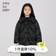 jnby by JNBY[萌趣圖案]江南布衣童裝秋羽絨服菱格翻領(lǐng)保暖女童兒童1N9C10790 001本黑 120 cm 尺碼偏大選小一碼