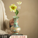 陶羽琺瑯彩掐絲銀花瓶家用陶瓷裝飾品擺件簡(jiǎn)約客廳玄關(guān)干花插花器皿 8寸金口掐絲琺瑯天球花瓶
