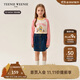 Teenie Weenie小熊童裝25新款秋季男女童印花撞色插肩長(cháng)袖T恤 粉色 150cm