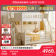 LINSY KIDS兒童床高低子母床上下鋪雙層床 床+梯柜+拖床+上下床墊 1.35*1.9m
