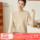 帕什【25新款新色】羊絨衫女高領(lǐng)寬松加厚100%山羊絨針織毛衣女PS-28 米駝 M (90-110斤)