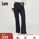 Lee427標(biāo)準(zhǔn)高腰喇叭五袋款磨毛清水洗女牛仔褲潮流