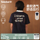 添柏嵐（Timberland）官方男女同款短袖T恤新款戶外透氣印花寬松A5NZC A5NZC433/深寶石藍(lán) M