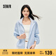森馬（Semir）外套女秋短款蕾絲寬松蝙蝠袖棉麻立領(lǐng)2025小清新夾克10A525108002