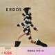 ERDOS 費爾島毛衣圓領彩色波點虛提圣誕針織開衫女羊絨衫 黑白條紋 170/88A/L