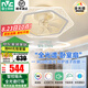 雷士（NVC）風(fēng)扇燈客廳吊扇隱形餐廳現(xiàn)代歐式簡(jiǎn)約 流星【全光譜】36W丨智控?fù)u頭