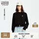 Teenie Weenie小熊女裝毛針織衫2025秋季新款簡(jiǎn)約時(shí)尚輕薄圓領(lǐng)開(kāi)衫 A-黑色 M