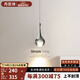 丹尼詩水滴床頭吊燈現(xiàn)代簡約設計感長線臥室小吊燈客廳背景墻燈具  9015 水晶吊燈-中性光
