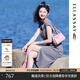 歌力思（ELLASSAY）【博主同款】夏季新款格雷系灰色休閑美式復古T恤連衣裙女 煙灰色 XS
