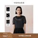 VGRASS水墨波點(diǎn)短袖夏季新款減齡蝴蝶領(lǐng)泡泡袖襯衫VSX1P01D 深藏青米白波點(diǎn)色 M