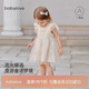 babylove女寶寶連衣裙夏季裙子蝴蝶刺繡紗裙外出甜美蓬蓬裙飛袖公主裙