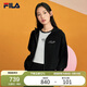 FILA 斐樂(lè )官方短款外套女2025秋冬時(shí)尚刺繡開(kāi)衫衛衣夾克上衣