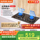 蘇泊爾（SUPOR）燃氣灶煤氣灶具雙灶[家電國家補貼至高20%]5.2KW猛火 65%熱效率 嵌入式可調節底盤(pán) DB28天然氣