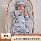 OAK FAMILY新生嬰兒連體衣春季純棉和尚服男女滿月寶寶連身衣爬服 胖達(dá)熊 -連體衣（不含帽子） 66cm （推薦3~6個(gè)月）