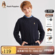 暇步士（Hush Puppies）【經(jīng)典款】童裝兒童男女大童秋季新款簡約舒適時尚百搭線衣 藏藍 150 cm