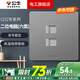 公牛插座面板86型墻壁網(wǎng)線墻面多用電源暗裝二位網(wǎng)口電腦網(wǎng)絡(luò)雙口數(shù)據(jù) 二位網(wǎng)絡(luò)插座（六類）
