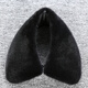 璇醇尼克服貂毛皮翻領(lǐng)領(lǐng)子真皮水貂毛通用單買(mǎi)賣(mài)毛領(lǐng)皮草小方領(lǐng) 黑色 水貂毛