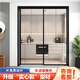 E號門(mén)窗極窄廚房推拉門(mén)陽(yáng)臺鈦鎂鋁合金移門(mén)隱藏式客廳地軌長(cháng)虹玻璃吊軌衛生間隔斷 40系統【實(shí)心款】/㎡