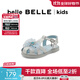 百麗（Belle）蝴蝶結公主涼鞋童鞋女商場(chǎng)同款精致水鉆涼鞋24531B64 銀色 30碼