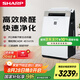 夏普（Sharp）空氣凈化器加濕一體機(jī)高效除異味霧霾PM2.5凈離子殺菌除過(guò)敏原寵物除味母嬰家用GJ60