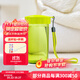 特百惠（Tupperware）雅致夏季簡(jiǎn)約寬口塑料水杯子男女小巧便攜帶拎繩300ml 嫩草綠300ml1個(gè)