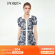 PORTS寶姿春夏新品女裝連衣裙ALM8K010MZE047 天空藍混色 S