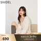 SNIDEL秋冬蝴蝶結鉆扣V領(lǐng)針織毛衣開(kāi)衫外套SWNT245237 象牙白 均碼 （F）