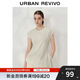 UR2025夏季新款女裝時(shí)髦設計感休閑側腰綁帶短袖T恤UWM450119 暖灰 L