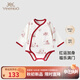 英氏【商場(chǎng)同款】新生兒連體衣嬰兒衣服純棉爬服嬰兒滿(mǎn)月衣服周歲禮服 【100%棉】馥郁秘境襠哈款 59cm