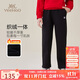 英氏（YEEHOO）兒童衛(wèi)褲加絨男女童長(zhǎng)褲加厚中大童裝褲子基礎(chǔ)運(yùn)動(dòng)褲冬 黑色 160 