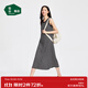 松山棉店商場(chǎng)同款二合一薄荷條紋女士帶杯背心裙無(wú)袖長(cháng)款顯瘦睡裙休閑寬松 黑白條 L (165)