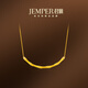 JEMPER君佩竹節古法黃金吊墜日常女款2024新款項鏈 金重約11.8g
