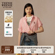 Teenie Weenie【亞麻】小熊女裝襯衫2025年夏季新款清新多巴胺襯衣 淺粉色 M