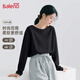 班尼路（Baleno）純棉白色長(cháng)袖t恤女2025新款韓版打底衫女裝上衣服春秋款凈色圓領(lǐng)
